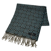 エトロ マフラー ブルー ブラック ウール レディース ETRO 【中古】